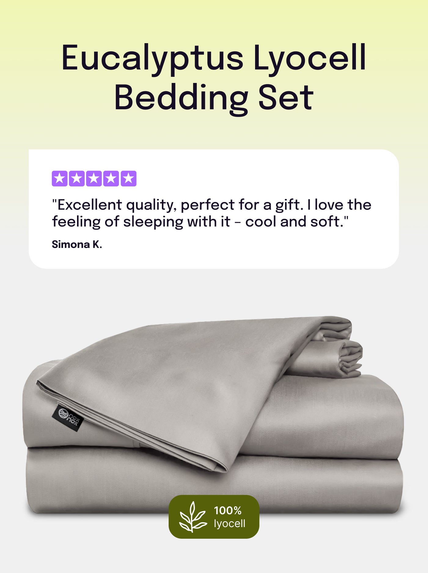 Zestaw pościeli z lyocellu eukaliptusowego