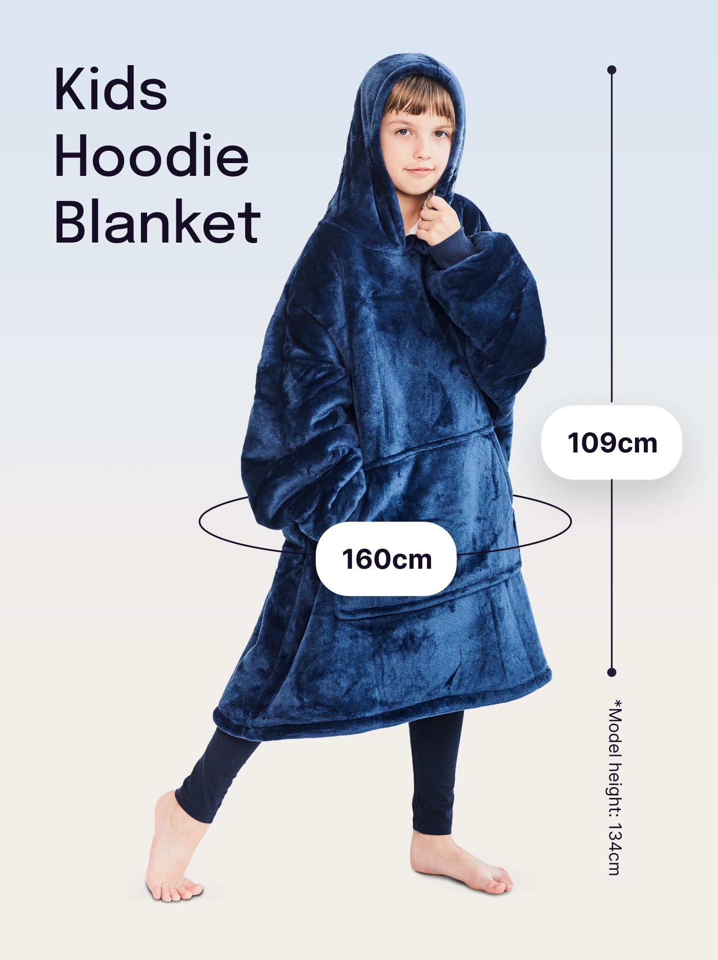 Dziecięcy polarowy kocobluz z kapturem