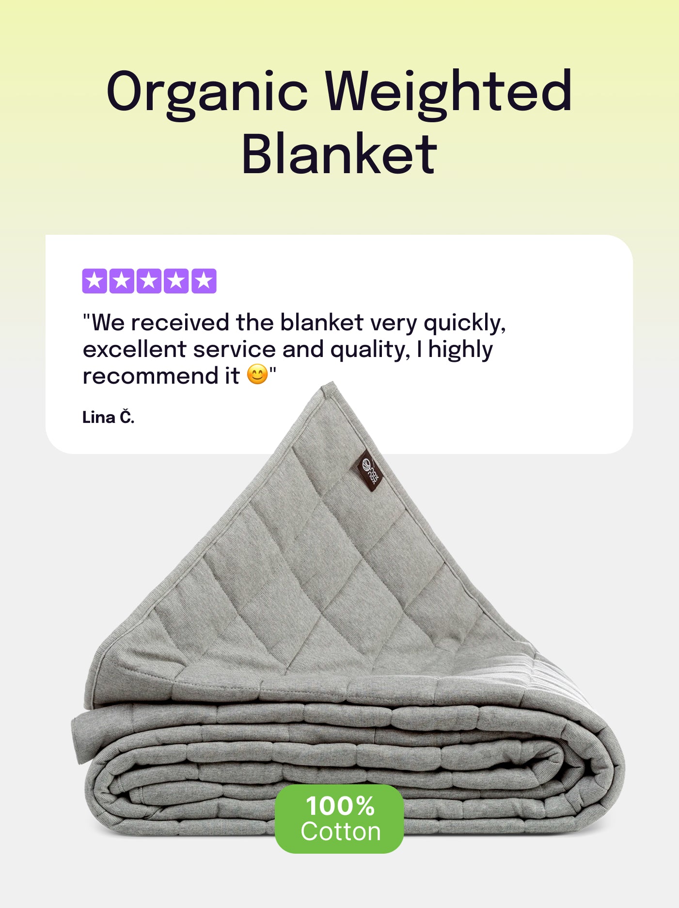 Organiczna kołdra obciążeniowa