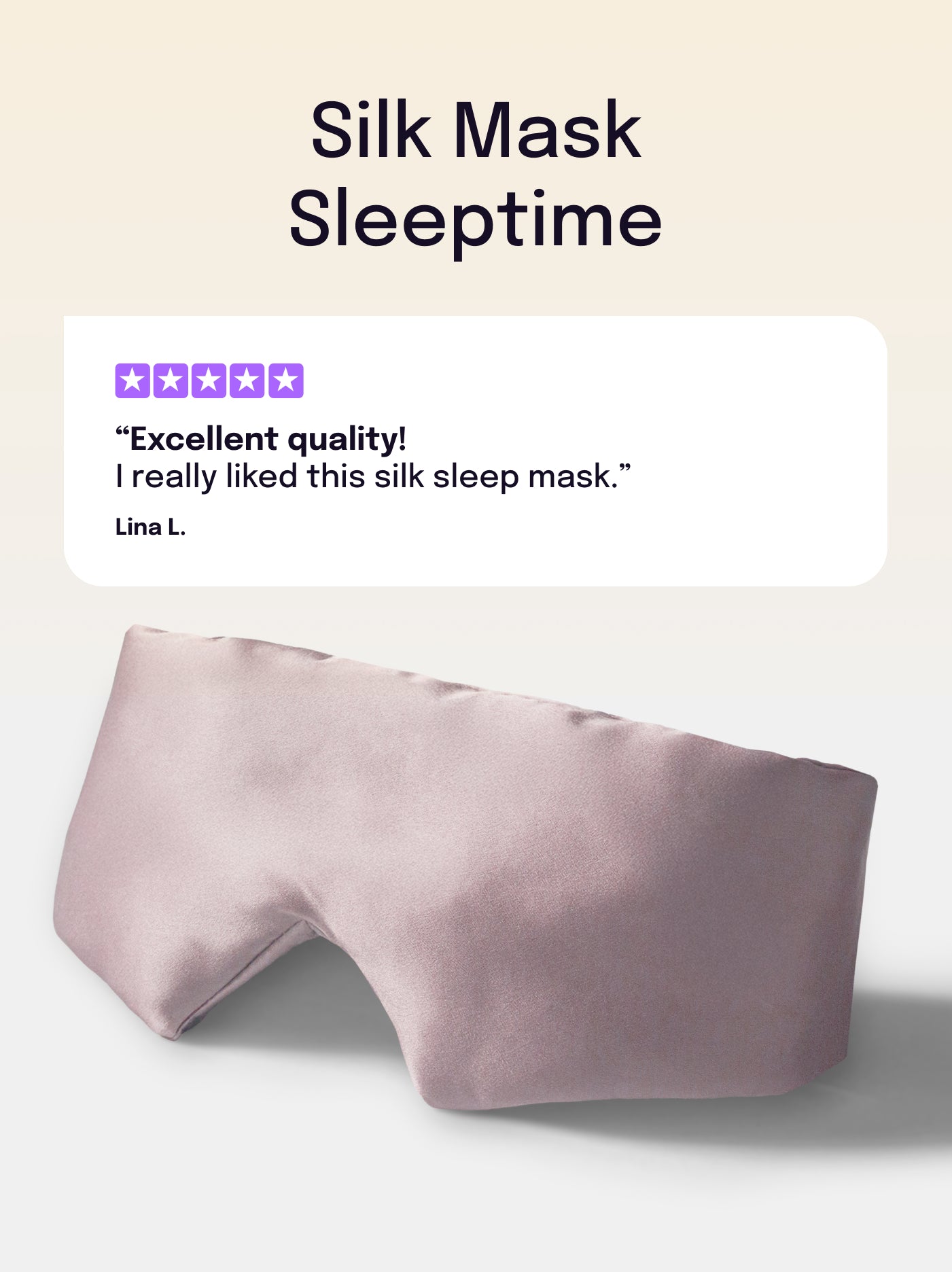 Opaska jedwabna do snu