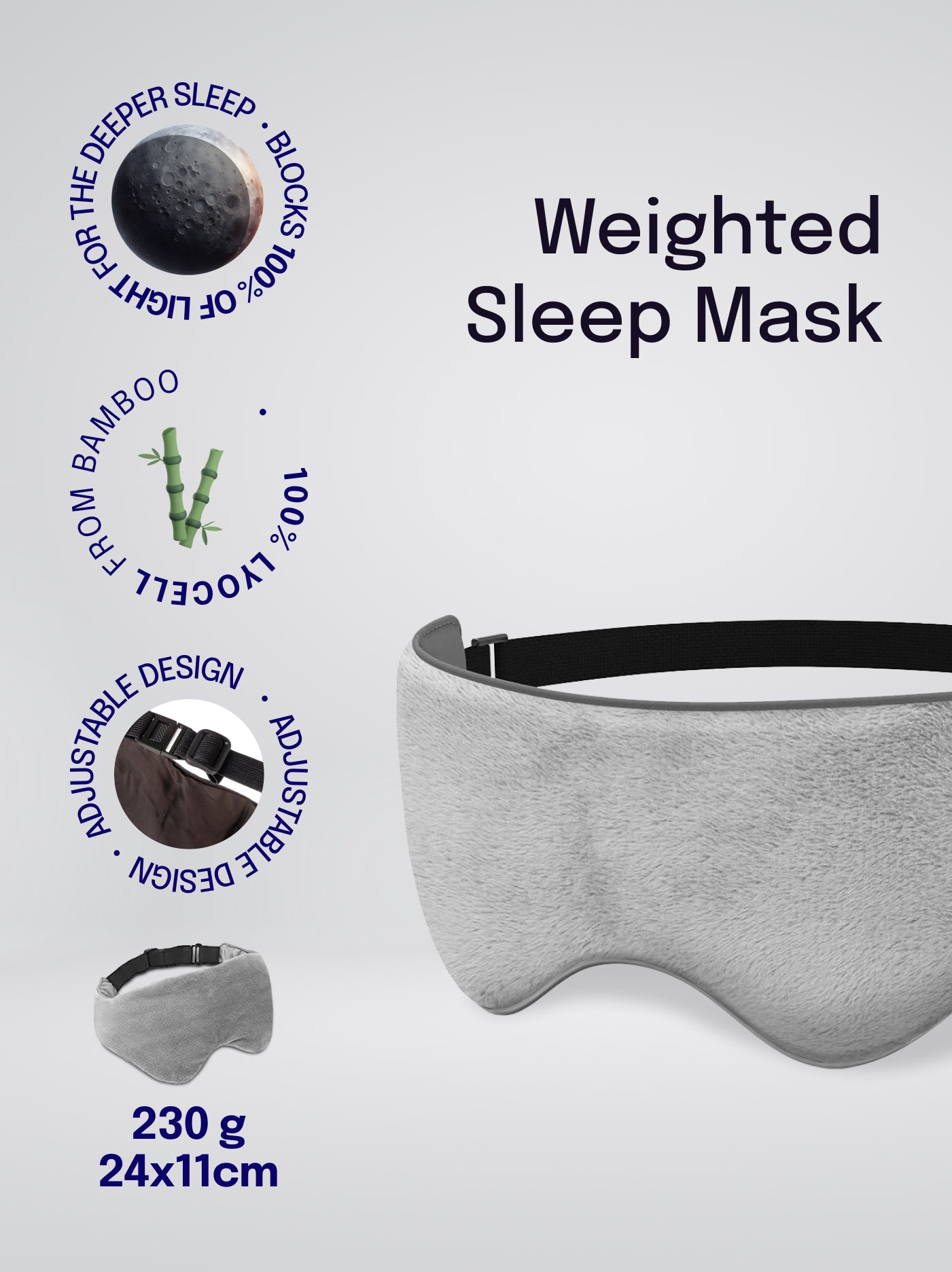 Obciążona maska do snu