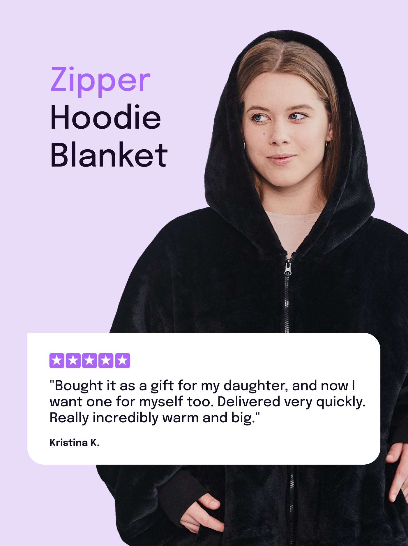 Polarowy kocobluz zapinany