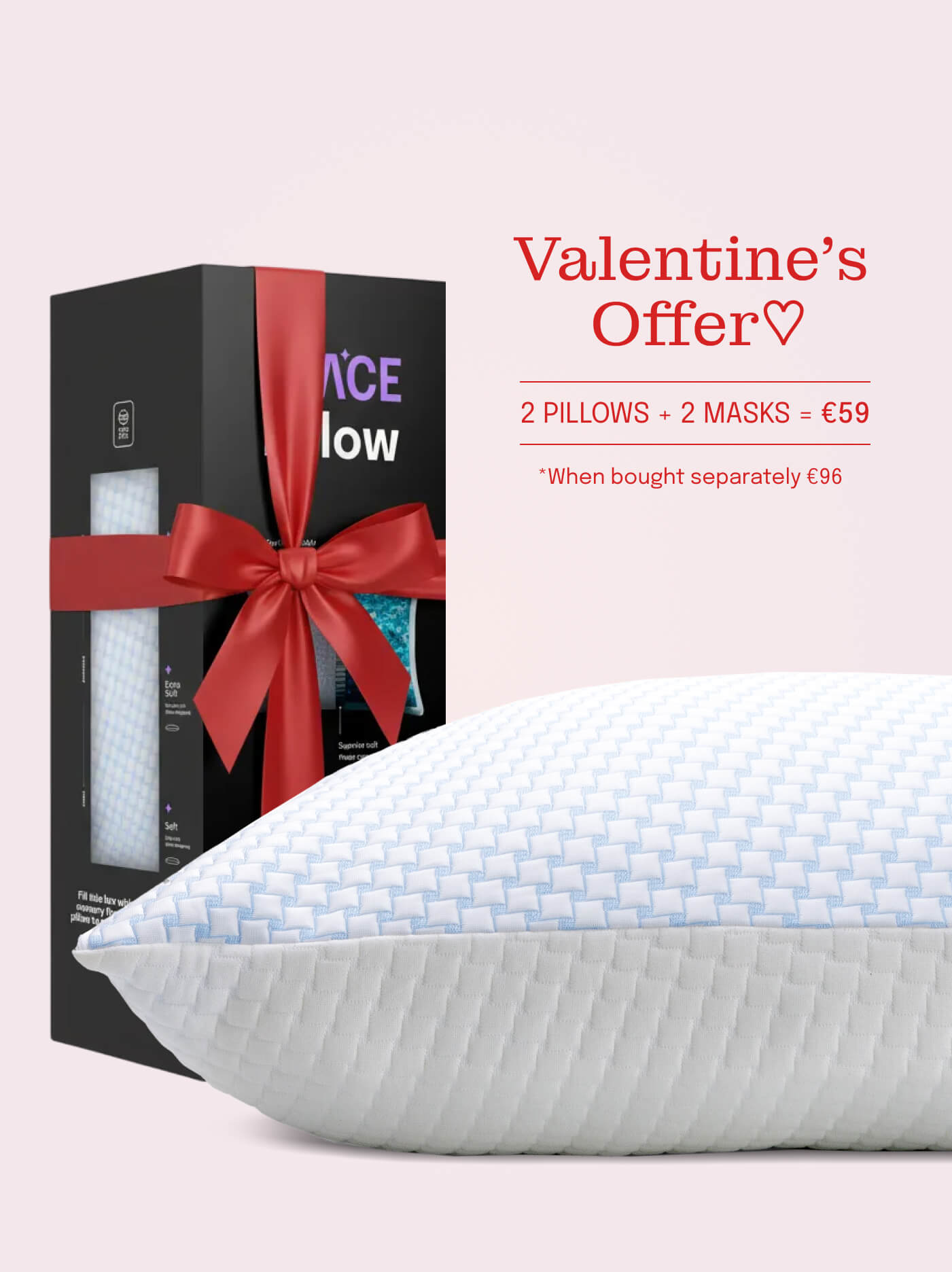 Walentynkowy zestaw snu dla dwojga