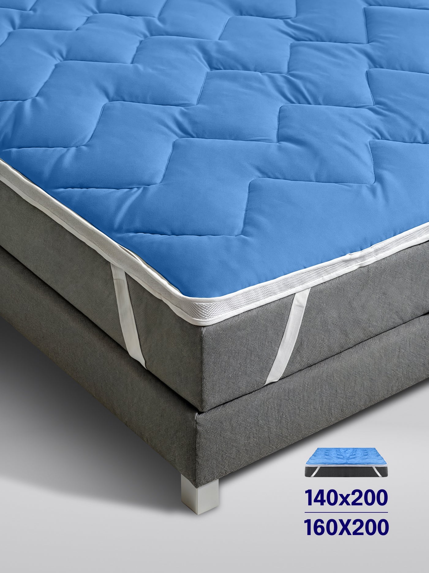 Chłodzący topper 3D Bluecell