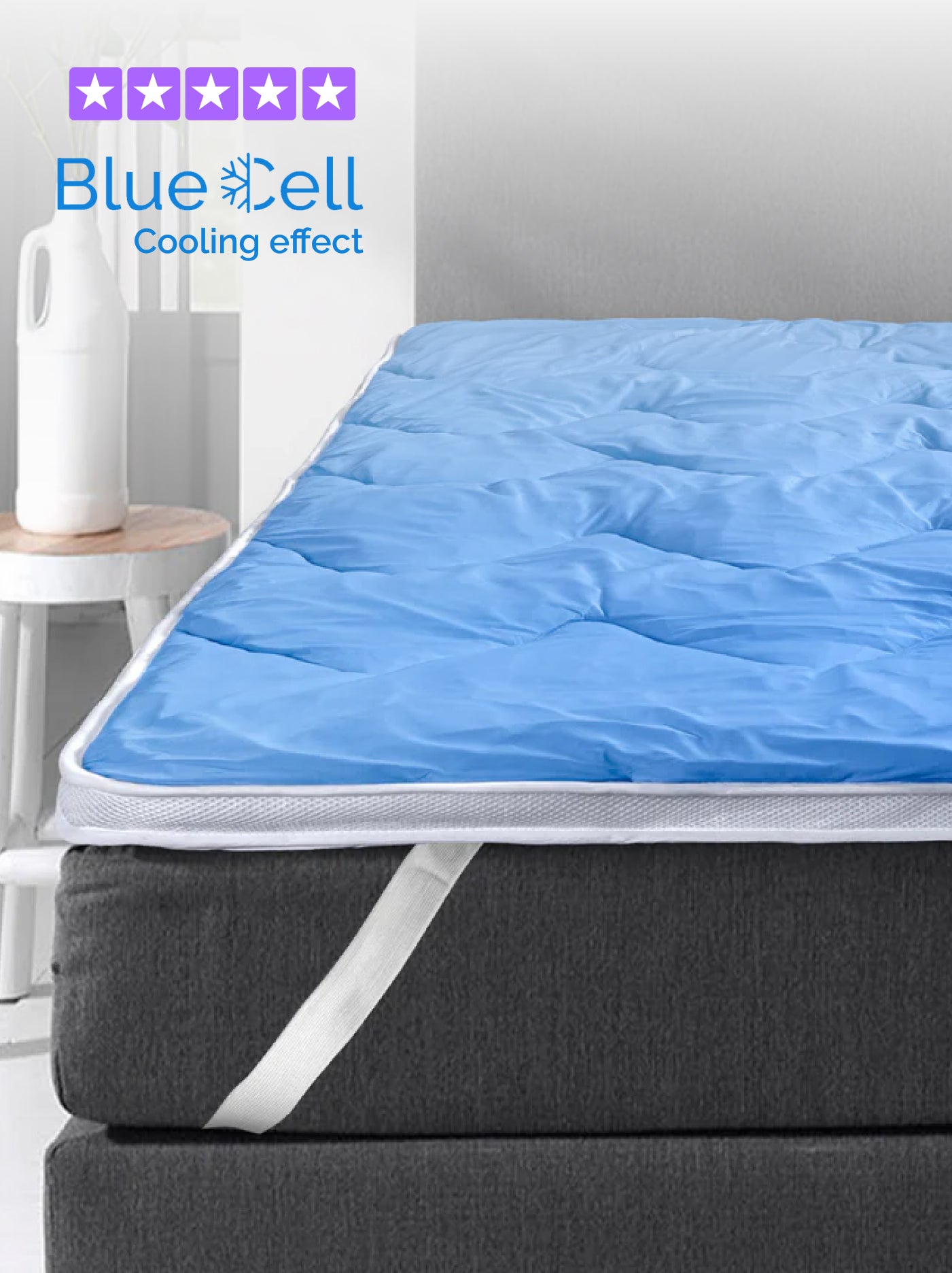 Chłodzący topper 3D Bluecell